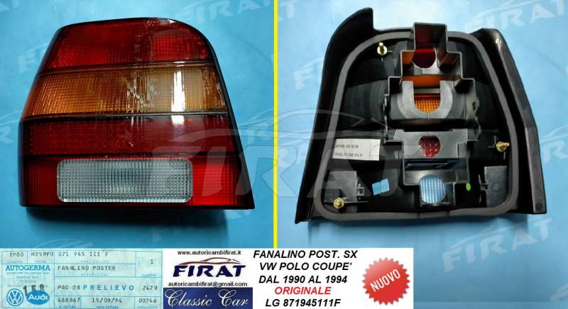 FANALINO VW POLO 90 - 94 COUPE' POST.SX ORIGINALE